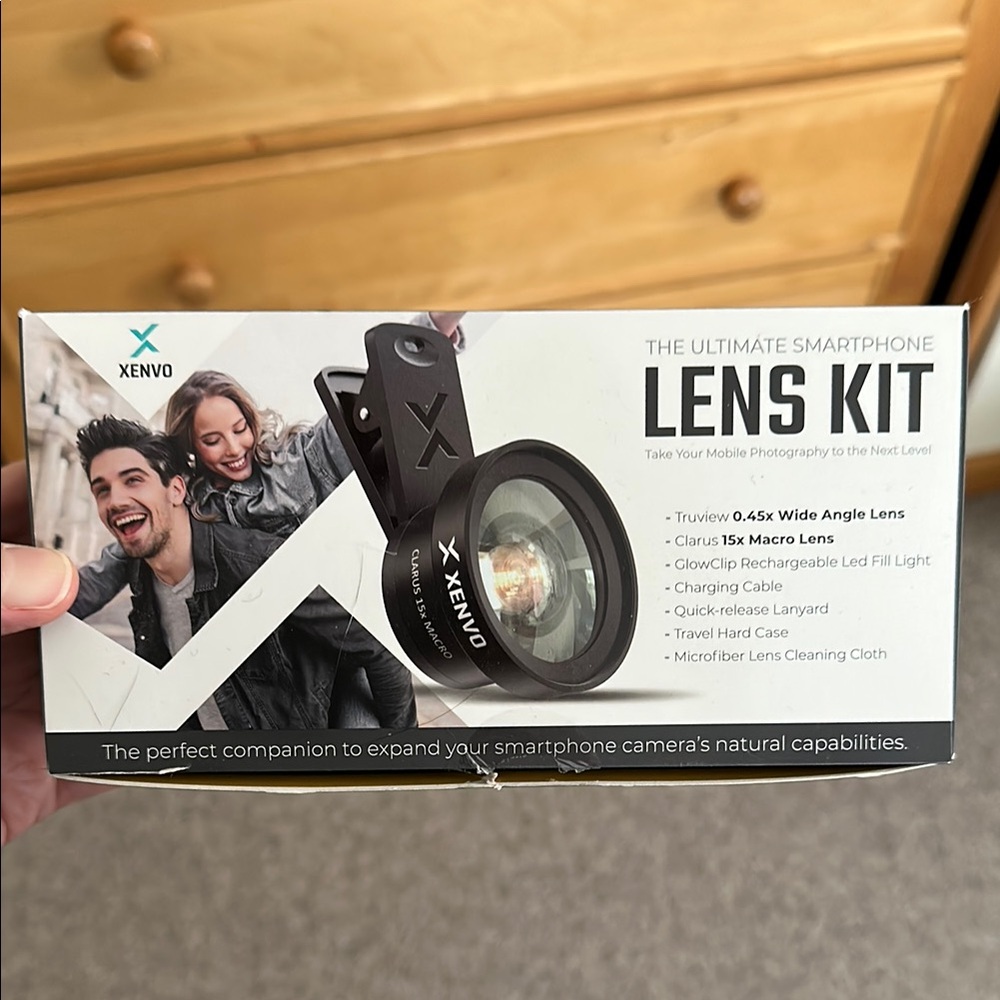 Black Wide-Angle Smartphone Lens for Cameras